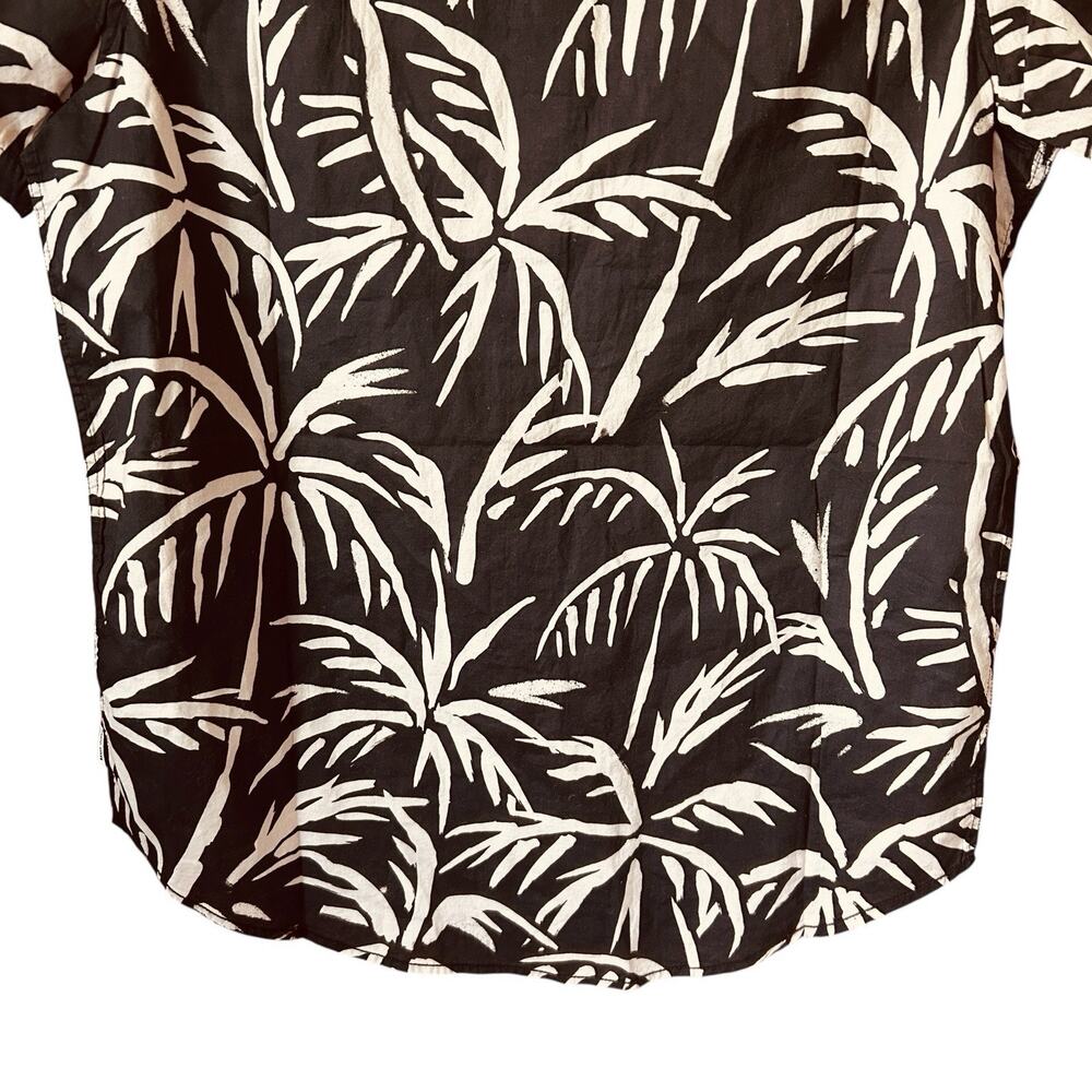 Banks Journal Men’s Black Grove Tropical Palm Print Button Up Casual Shirt Sz. S - Picture 7 of 13